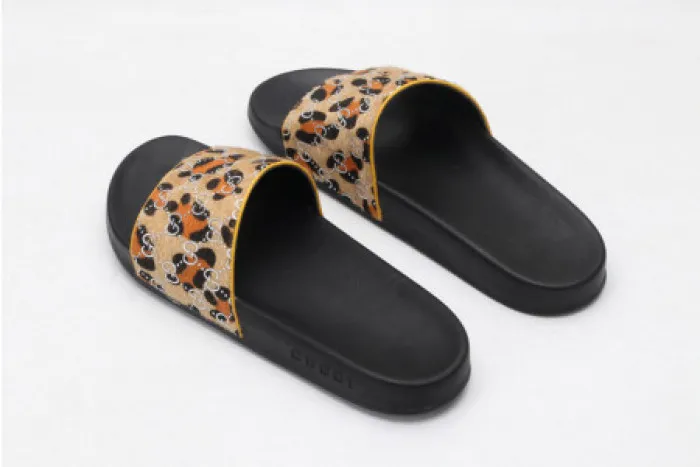 Cheap hype GUCC SLIPPERS LEOPARD PRINT 0123