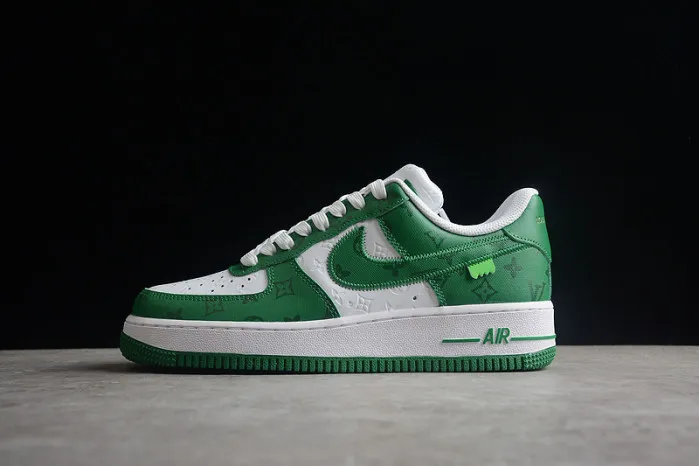 Cheap hype Louis Vuitton Nike Air Force 1 Low By Virgil Abloh White Green MS 0232 0130