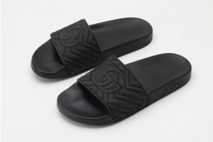 Affordable hype GUCC SLIPPERS ALL BLACK 0123