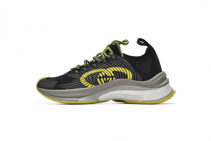 Buy now hype Gucc Run Sneakers Black Yellow 0120