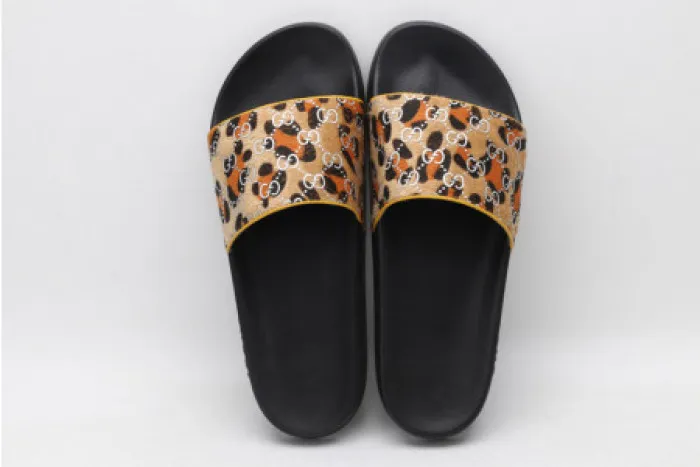 Cheap hype GUCC SLIPPERS LEOPARD PRINT 0123