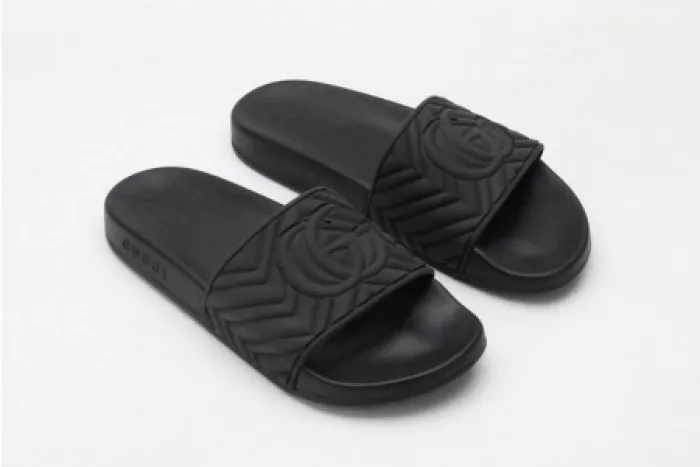 Affordable hype GUCC SLIPPERS ALL BLACK 0123