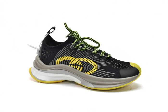 Buy now hype Gucc Run Sneakers Black Yellow 0120