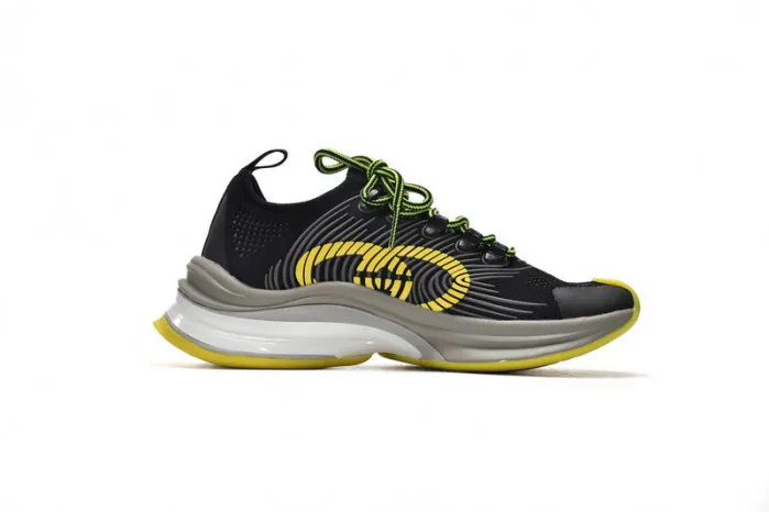 Buy now hype Gucc Run Sneakers Black Yellow 0120