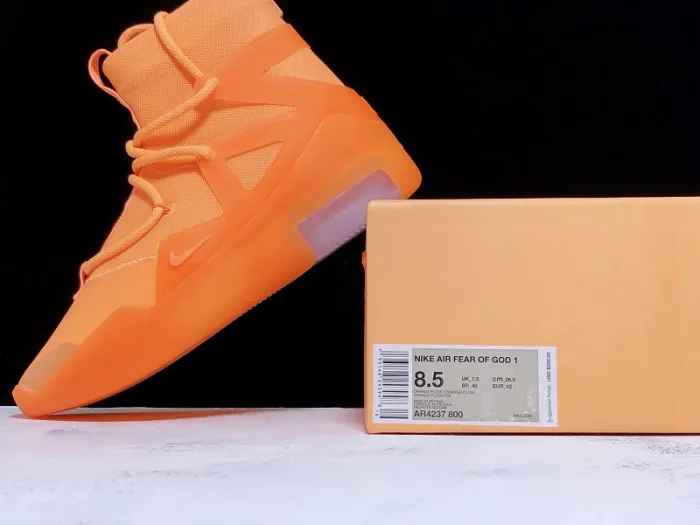 Hot sale hype Nike Air Fear Of God 1 Orange Pulse AR4237-800 0119