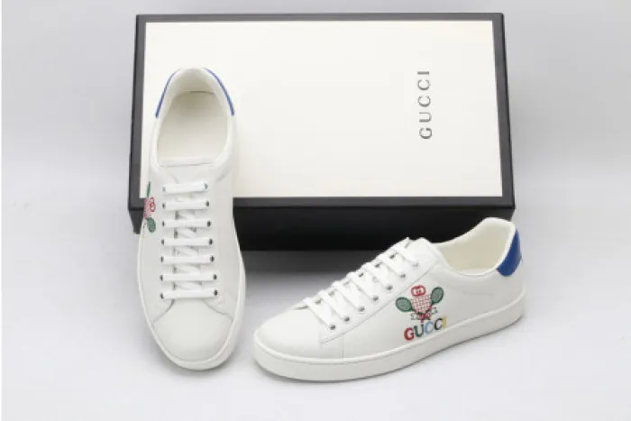 Affordable hype GUCC ACE EMBROIDERED LOW-TOP SNEAKER 603696 AY070 9096 0120