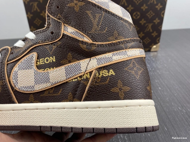 Hot sale hype Air x LV Jordan OFF-WHITE 1 0208