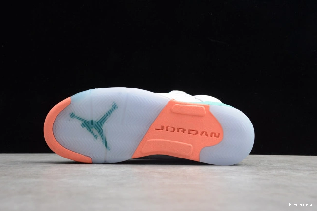 Affordable hype 440892-100 Air Jordan 5 GS Aqua Light 0218