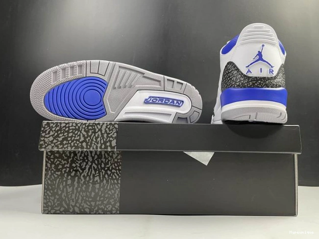 Buy now hype Air Jordan Blue 3 Racer CT8532-145 0221