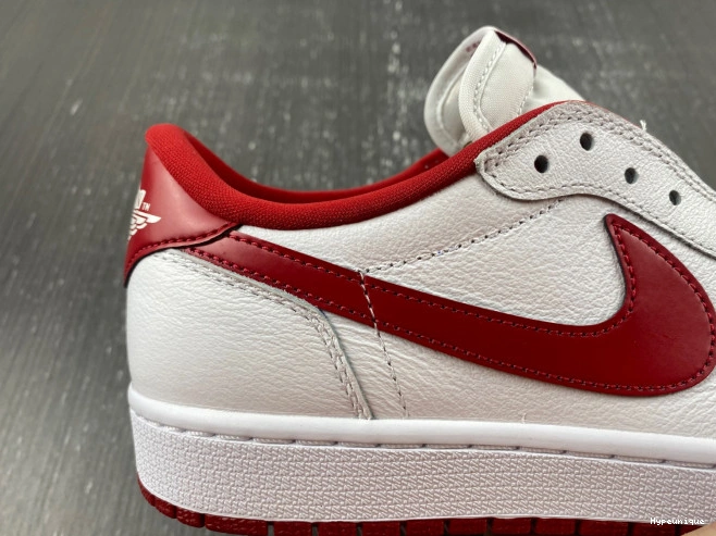 Buy now hype Jordan Low Varsity 1 White 705329-101 Red Retro 0216