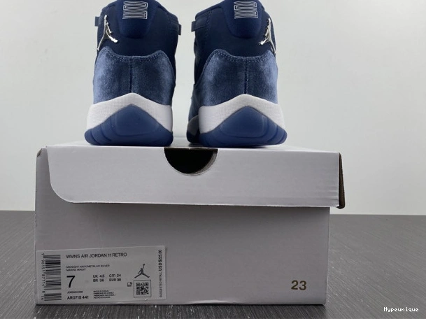 Cheap hype AR0715-441 Jordan Navy Air 11 WMNS Velvet Midnight 0217