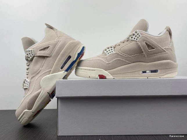 Buy now hype Jordan 4 DQ4909-100 (W) Retro Canvas Blank 0222