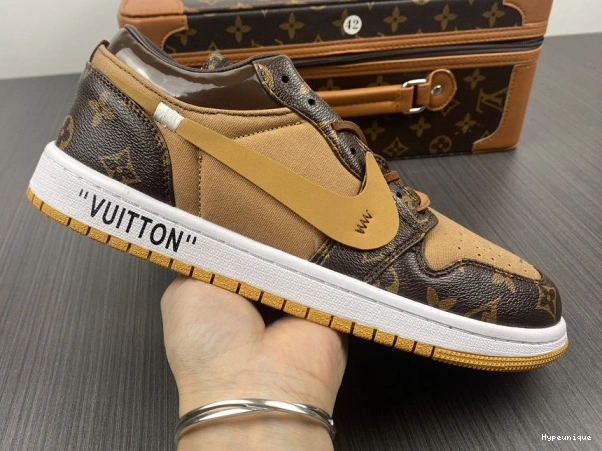 Affordable hype LOW OW Jordan 1 Off-Louis Air x AJ1 0214