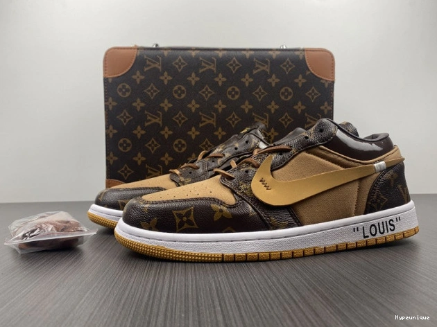 Affordable hype LOW OW Jordan 1 Off-Louis Air x AJ1 0214