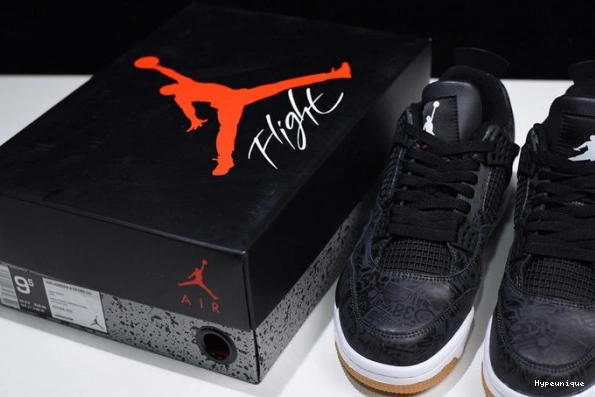 Hot sale hype Jordan CI1184-001 Retro Black 4 Air Laser 0215