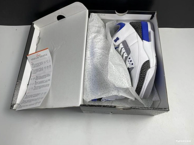 Buy now hype Air Jordan Blue 3 Racer CT8532-145 0221