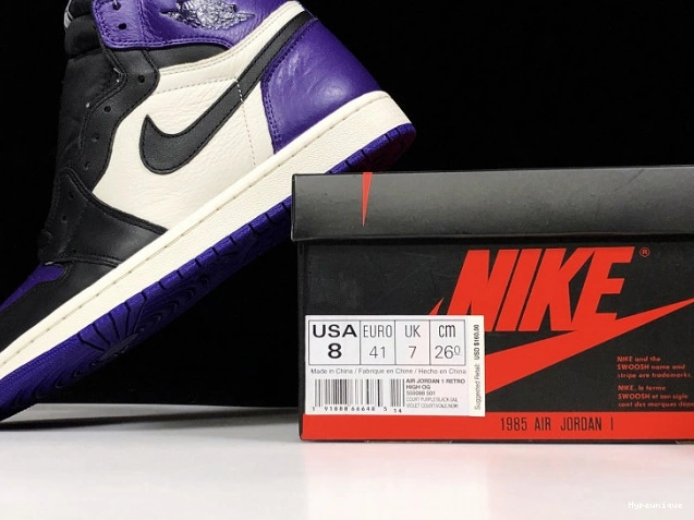 Hot sale hype Purple 555088-501 1 Air Jordan Court 0224