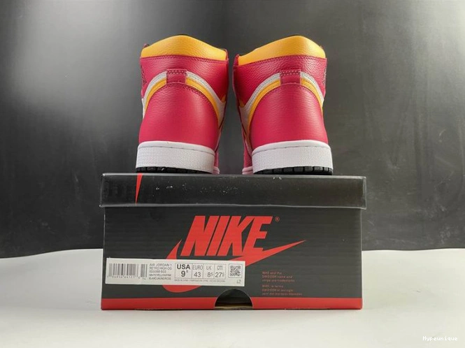 Affordable hype Jordan 555088-603 High Fusion Air Red 1 OGLight 0227