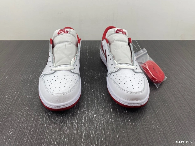 Buy now hype Jordan Low Varsity 1 White 705329-101 Red Retro 0216