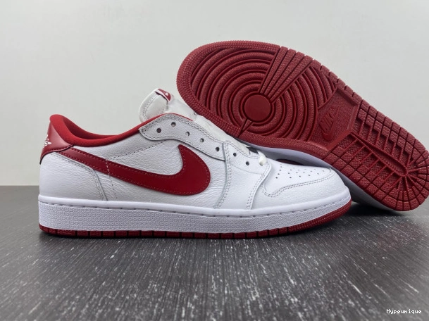 Buy now hype Jordan Low Varsity 1 White 705329-101 Red Retro 0216