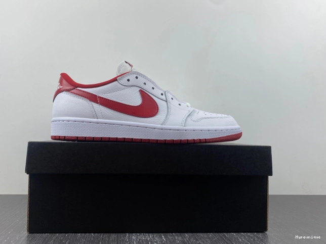 Buy now hype Jordan Low Varsity 1 White 705329-101 Red Retro 0216