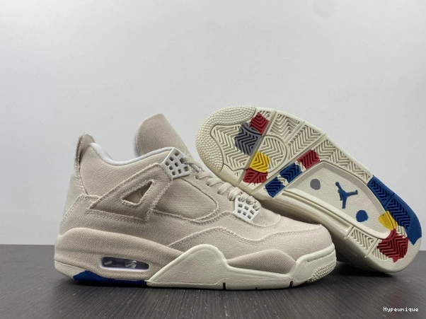 Buy now hype Jordan 4 DQ4909-100 (W) Retro Canvas Blank 0222