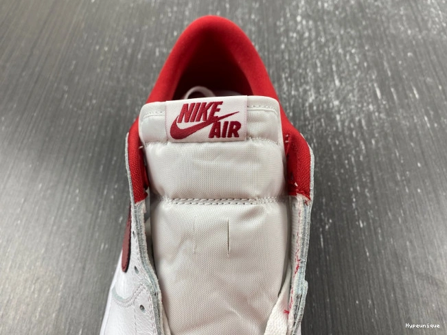 Buy now hype Jordan Low Varsity 1 White 705329-101 Red Retro 0216