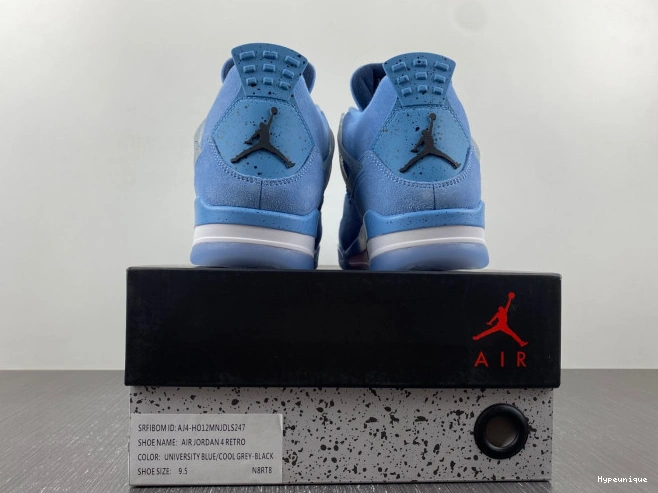 Affordable hype (PE) Retro HO12MNJDLS247 UNC Jordan 4 0207