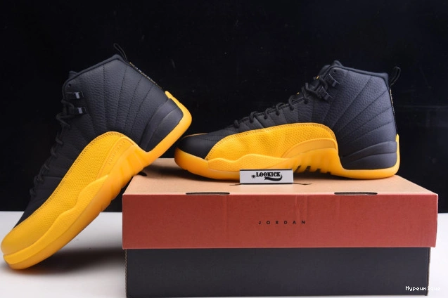 Hot sale hype 130690-070 University Gold Retro 12 Air Jordan Black 0213