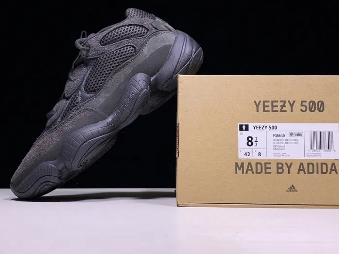 Hot sale hype Adidas Yeezy 500 Utility Black F36640 0206