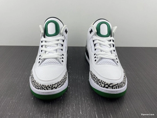 Hot sale hype Retro 3 White 594282233 Crew Pit Ducks Oregon Jordan 0315