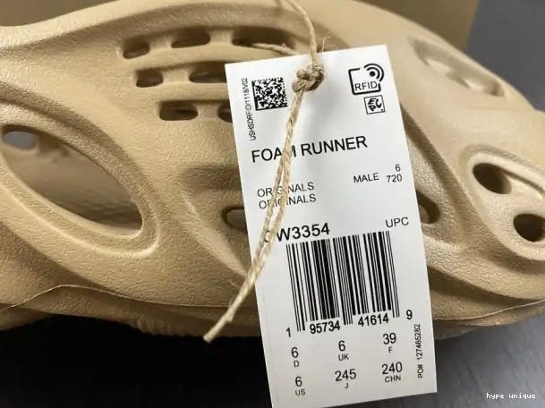 hype Yeezy GW3354 Adidas Foam Ochre RNNR 0322